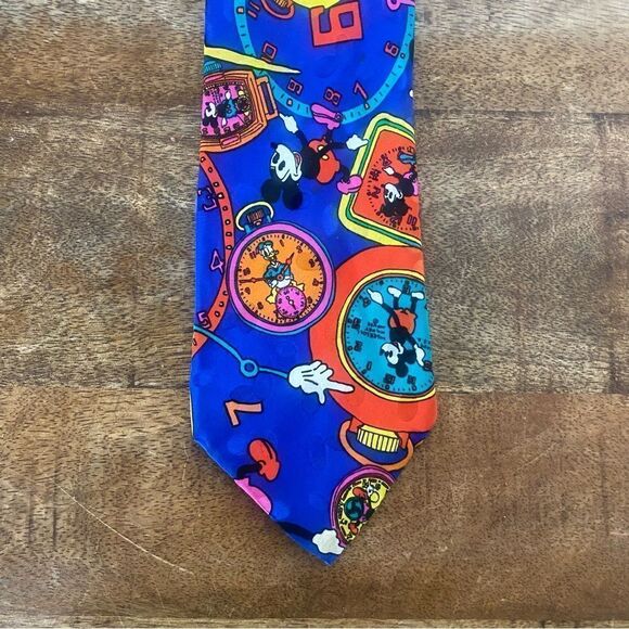 Nicky mouse Disney silk next tie Donald Duck - Picture 4 of 4